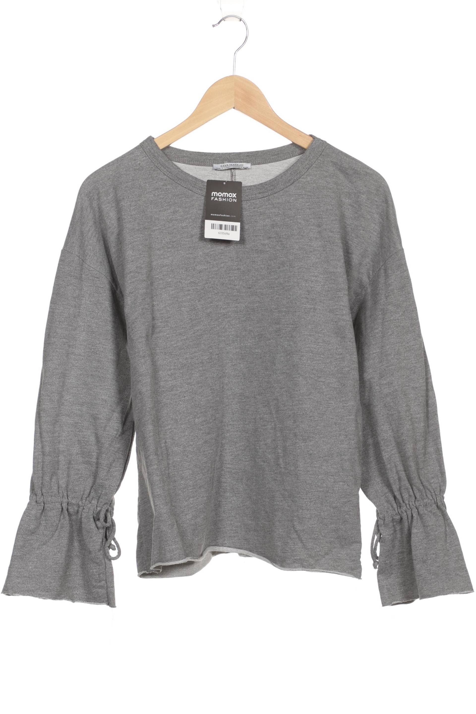 Zara Damen Sweatshirt, grau, Gr. 36 von ZARA