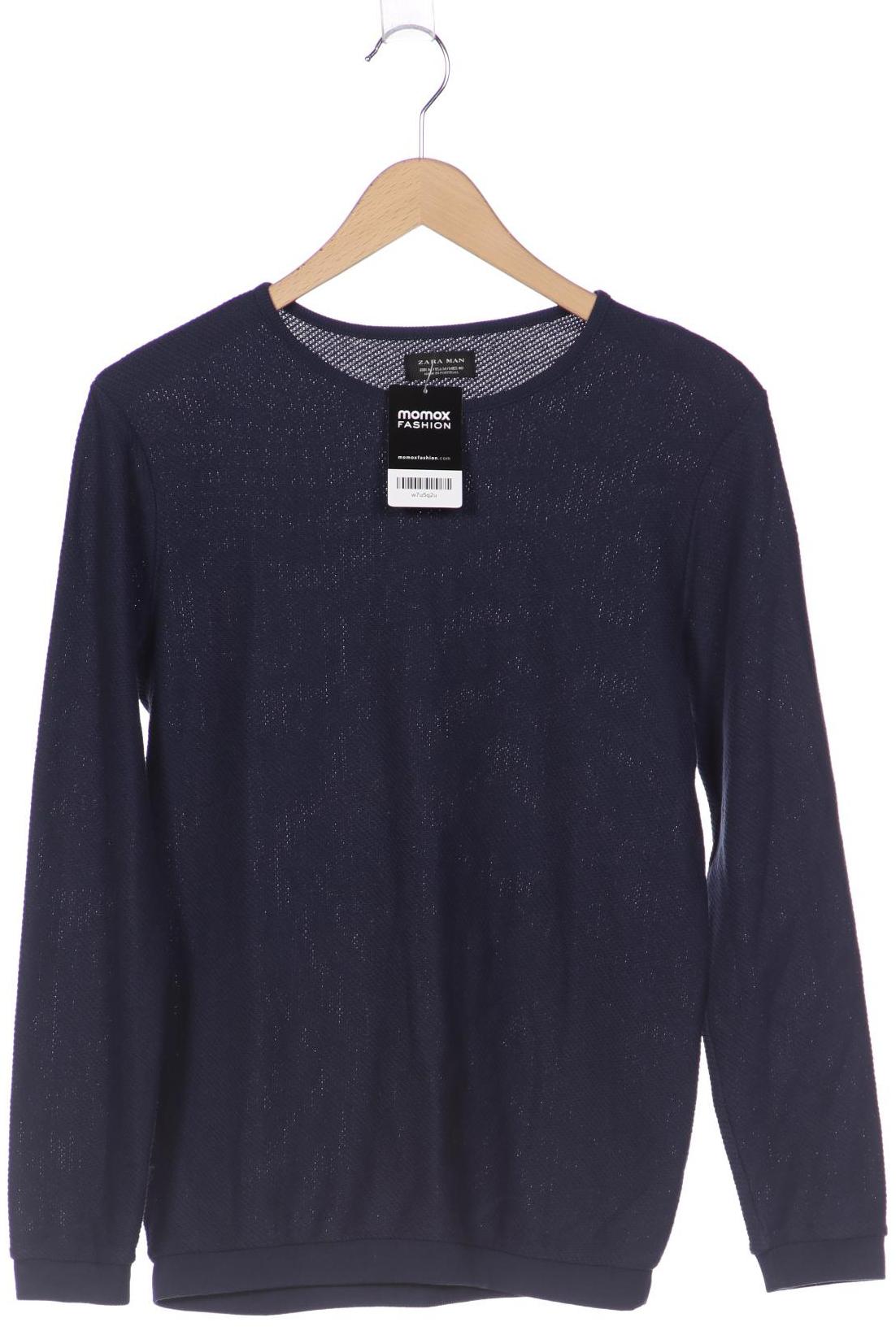 ZARA Herren Pullover, marineblau von ZARA