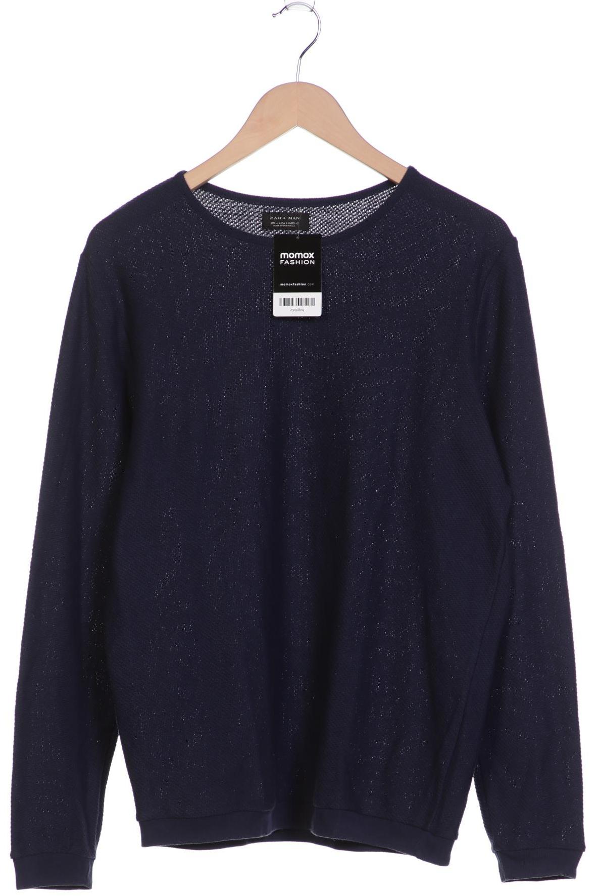 ZARA Herren Pullover, marineblau von ZARA