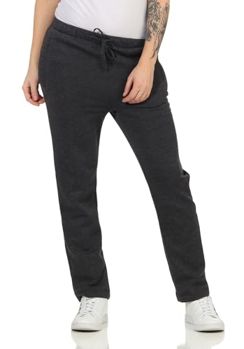 ZARMEXX Damen Freizeit Hose Sporthose Sweathose mit elastischem Bund Jogginghose Baumwoll-Sweatpants (grau, XL) von ZARMEXX