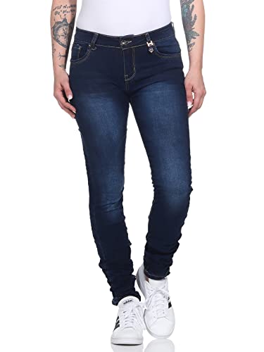 ZARMEXX Damen Jeans Jeanshose Straight Fit Cotton Mid Waist S188 (K009, 44) von ZARMEXX