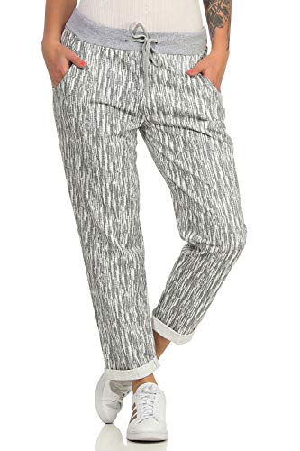 ZARMEXX Damen Joggpants Baggy Boyfriend Style Sweatpants All-Over Print für Freizeit und Sport (Muster 3, 36-40) von ZARMEXX