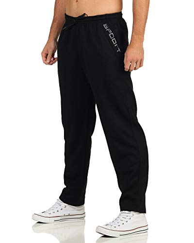 ZARMEXX Herren Jogging Hose Jogger Streetwear Sporthose Trainingshose Fitnesshose Sweatpants Freizeit Gym (schwarz, L) von ZARMEXX