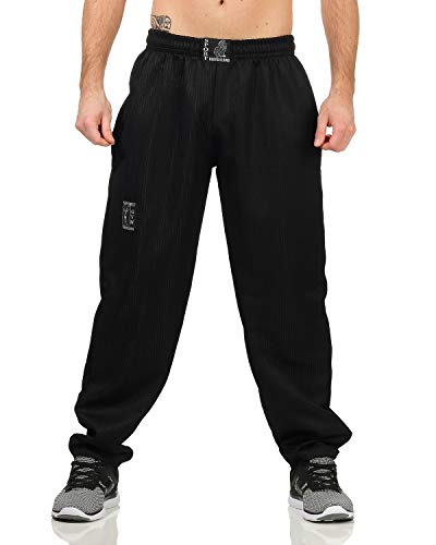 ZARMEXX Herren Sporthose Jogginghose Lang Fitnesshose Bodybuilding Kraftsport Hose Gym Pumperhose (schwarz, 3XL) von ZARMEXX