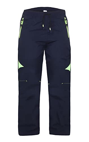 ZARMEXX Kinder Softshell Thermohose Jungen Mädchen Outdoor Trekking Herbst Winter Schneehose Ski Wanderhose (SF-1972 Navy, 140) von ZARMEXX