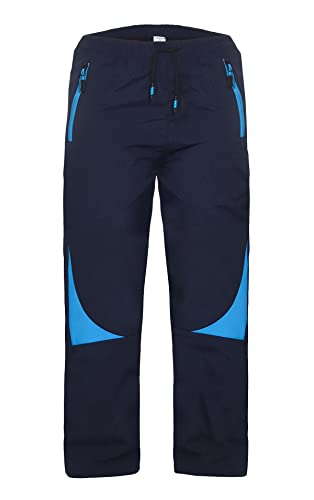 ZARMEXX Kinder Thermohose Jungen Mädchen Outdoor Softshell Hose Trekking Herbst Winter Schneehose Skihose Wanderhose (1993 Navy, 134) von ZARMEXX