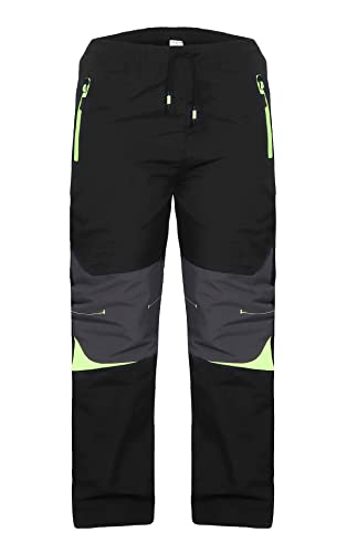 ZARMEXX Kinder Thermohose Jungen Mädchen Outdoor Trekking Herbst Winter Schneehose Skihose Wanderhose (2012schwarz, 140) von ZARMEXX