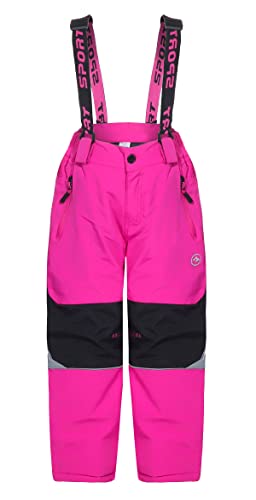 ZARMEXX SEZON Kinder Thermohose Jungen Mädchen Outdoor Snowboardhose Schneehose Winter Skihose Wanderhose (2017pink, 116) von ZARMEXX