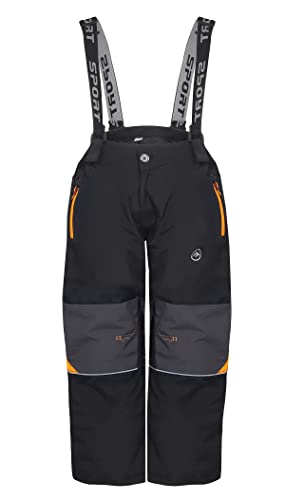 ZARMEXX SEZON Kinder Thermohose Jungen Mädchen Outdoor Snowboardhose Schneehose Winter Skihose Wanderhose (2017schwarz, 140) von ZARMEXX