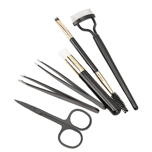 ZASCHMOY 7pcs Eyelash Eyebrow Make -up -Werkzeug -Set Schwarz für Maskenbildner und Frauen von ZASCHMOY