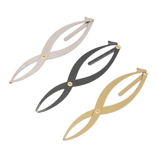 ZASCHMOY Eyebrow Schablone Microblading Lineal Skala Edelstahl für Symmetrische Augenbrauen Individuen Sticker Silber Schwarz Gold von ZASCHMOY