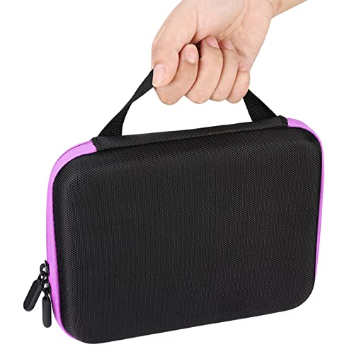 ZASCHMOY Premium Eva Eva ätherische Ölspeicherbeutel Organizer mit 63 Slots - Tragbare Aromatherapie ätherische Ölspeicher -Fallbox Orange Travel & Home Use (Purple) von ZASCHMOY