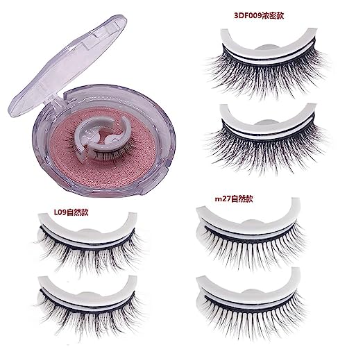 ZASCHMOY Selbstklebstoff Langes Volumen Wimpern Erweiterungen Natürlicher Look Frauen Schwarz Schwarz von ZASCHMOY