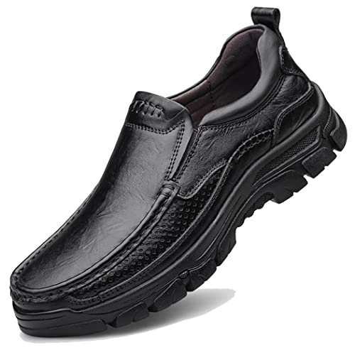 ZASDKE Herrenschuhe Klassische Loafers Slipper Freizeitschuhe Business Casual Lederschuhe Schwarz 9067 39.5 EU von ZASDKE