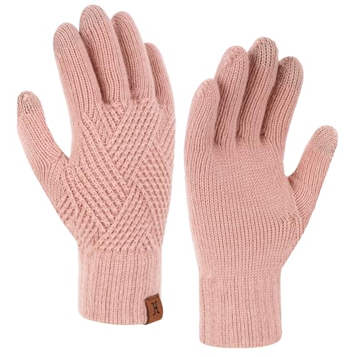 ZASFOU Damen Winter Touchscreen Handschuhe Warm Winterhandschuhe Strickhandschuhe für Frauen Geschenk Kaltes Wetter von ZASFOU