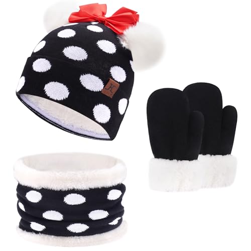 ZASFOU Kinder Baby Mütze Loop Schal Handschuhe Set 0-4 Jahre Thermo Wintermütze Schlauchschal Fäustlinge Kleinkinder Mädchen Baumwolle Strick Pom Mützen Geschenk ZASFOU Kinder Baby Mütze Loop Schal Handschuhe Set 0-4 Jahre Thermo Wintermütze Schlauchschal Fäustlinge Kleinkinder Mädchen Baumwolle Strick Pom Mützen Geschenk von ZASFOU