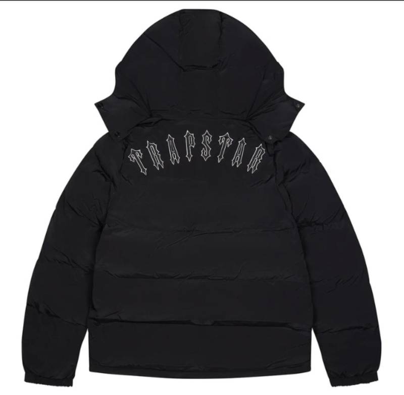 Trapstar Kapuzenjacke Handfertigter Wintermantal Premium Steppjacke Bikerjacke von ZAShopVonMohammad