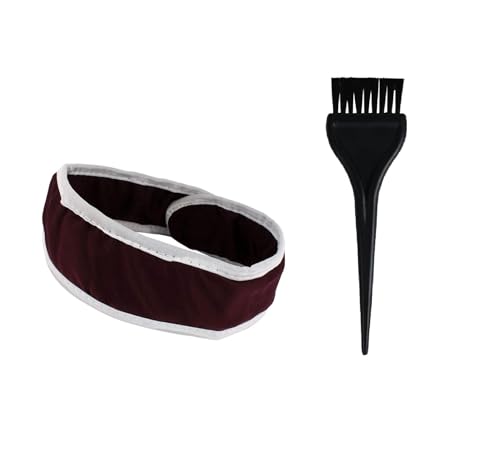 ZAUKY 1 x Mehandi-Pinsel mit schwarzem Kunststoffkörper und 1 x Gesichtsband (Kombipack) von ZAUKY