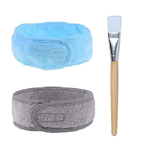 ZAUKY 2er-Pack Baumwoll-Stirnbänder für Gesichtsreinigung Make-up mit 1 Aufhellungsbürste ZAUKY 2er-Pack Baumwoll-Stirnbänder für Gesichtsreinigung Make-up mit 1 Aufhellungsbürste von ZAUKY