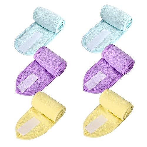 ZAUKY Dehnbare, elastische, verstellbare Make-up-Kopfwickel, Gesichts-Stirnbänder und Spa-Stirnbänder, Gesichtsreinigung, Kopfwickel für Damen, mehrfarbig, 6 Stück ZAUKY Dehnbare, elastische, verstellbare Make-up-Kopfwickel, Gesichts-Stirnbänder und Spa-Stirnbänder, Gesichtsreinigung, Kopfwickel für Damen, mehrfarbig, 6 Stück von ZAUKY