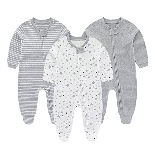 ZAV Solid Unisex Langarm Baby Jungen Mädchen strampler Baumwolle zwei wege reißverschluss Babykleidung Geschenke für Neugeborene von ZAV