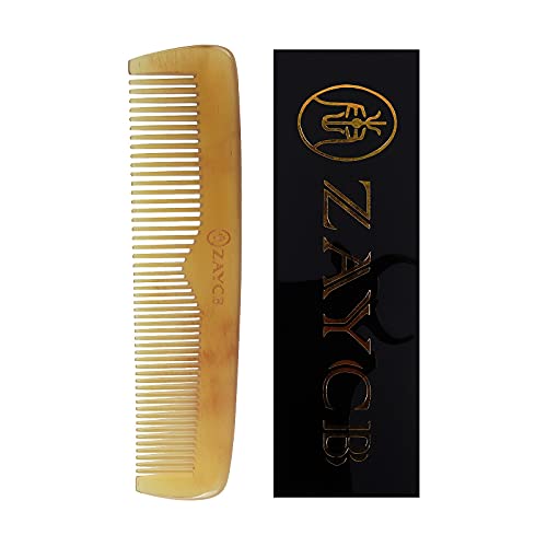 ZAYCB Taschenkamm & Hornkamm, Breiter Zahn/Feinzahnkamm für Haarpflege, Natürlicher Haarentwirrer, Styling-Bartkamm, Haarkamm für Männer und Frauen ZAYCB Taschenkamm & Hornkamm, Breiter Zahn/Feinzahnkamm für Haarpflege, Natürlicher Haarentwirrer, Styling-Bartkamm, Haarkamm für Männer und Frauen von ZAYCB