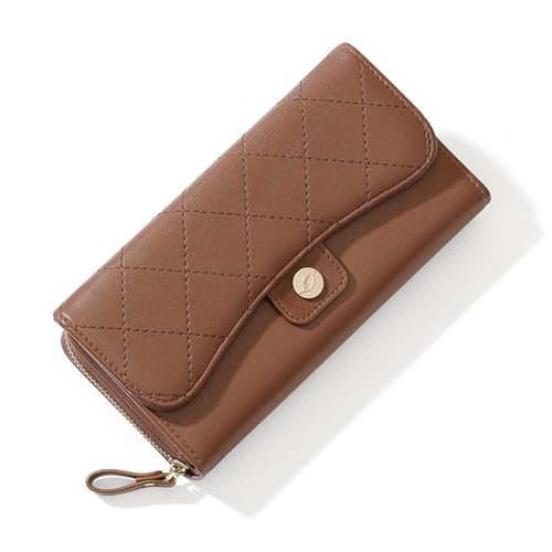 ZAYOKO Geldbörse Damen, RFID Groß Portemonnaie Damen, Geldbeutel Damen mit Reißverschluss Münzfach, Portmonee Damen mit 11 Kartenfächer von ZAYOKO