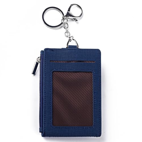 ZAYOKO Kartenetui Damen, Geldbeutel Kreditkartenetui Damen mit Schlüsselanhänger, Geldbörse Damen mit ID-Fenster und Schnellzugriff-Fach von ZAYOKO