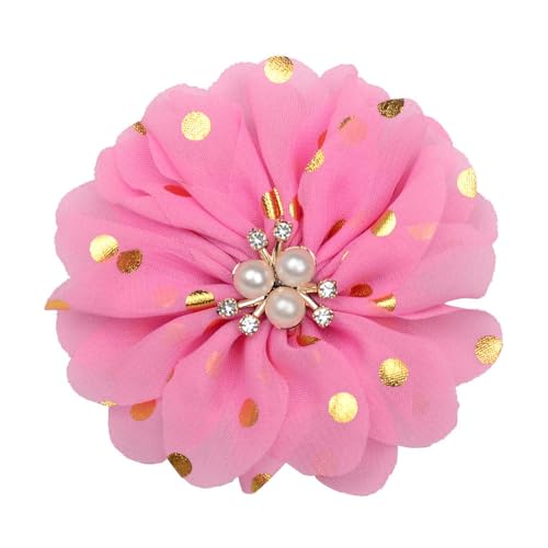 10 * 11 CM 10 stücke Gold Punkte Silber Satin Blume Anstecknadel Abzeichen Blume Corsage Satin Rose Blume/rose Anstecknadel Brosche Pin Frauen Männer von ZAZUZU