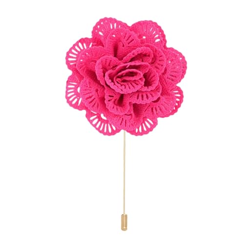 10 * 11 cm 6 stücke Hohl Baumwolle Gold Tuch Blume Anstecknadel Abzeichen Blume Corsage Satin Rose Blume/rose Anstecknadel Brosche Pin Frauen Männer von ZAZUZU