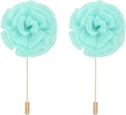 10 stücke 10 * 8 cm Marineblau Seide Chiffon Gold Tuch Blume Anstecknadel Abzeichen Blume Corsage Stoff Rose Blume/Rose Anstecknadel Brosche Pin Frauen Männer von ZAZUZU