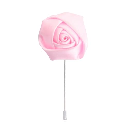 3,5 * 9 cm 10 stücke Schwarz Kleine Silber Satin Blume Anstecknadel Abzeichen Blume Corsage Satin Blume/Rose Anstecknadel Brosche Pin Frauen Männer Für Frauen Braut von ZAZUZU