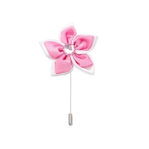 5 * 9cm 10/20 stücke Grün Strass Doppel Schicht Silber Satin Blume Anstecknadel Abzeichen Blume Corsage Satin Rose Blume/Rose Anstecknadel Brosche Pin Frauen Männer von ZAZUZU