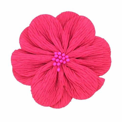 8 * 10 CM 6 STÜCKE Handgemachte Perle Silber Falten Tuch Blume Anstecknadel Abzeichen Blume Corsage Satin Rose Blume/Rose Anstecknadel Brosche Pin Frauen Männer von ZAZUZU