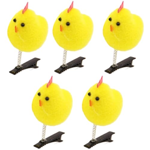 1/20pcs Modische Gelbe Hühnerhaarklammern Für Kinder Und Erwachsene Haarstücke Bequem Und Cartoon Haarnadeln von ZBIianxer