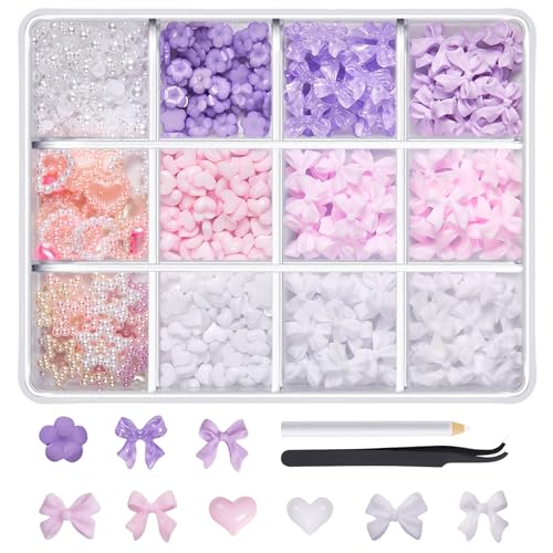 1 Box Nails Charm Für Nägel 3D Nägel Strasssteine ​​Nageldekorationen Professionelle Handwerksnägel Kunstbedarf Für Frauen von ZBIianxer