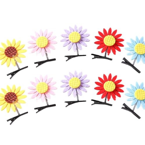 10PCS Cartoon Form Frühling Haarnadel Für Frauen Bequeme Haar Clip Mädchen Reisen Fotografie Haar Clip Mehrere Farbe von ZBIianxer