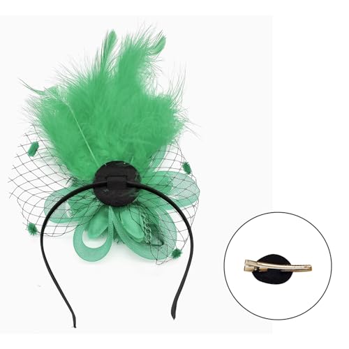 1920er Jahre Blumen Haarspange Für Frauen Flapper Kopfbedeckung Kopfbedeckung Für Party Elegante Feder Große von ZBIianxer