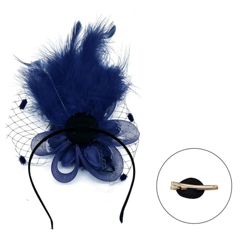 1920er Jahre Blumen Haarspange Für Frauen Flapper Kopfbedeckung Kopfbedeckung Für Party Elegante Feder Große von ZBIianxer