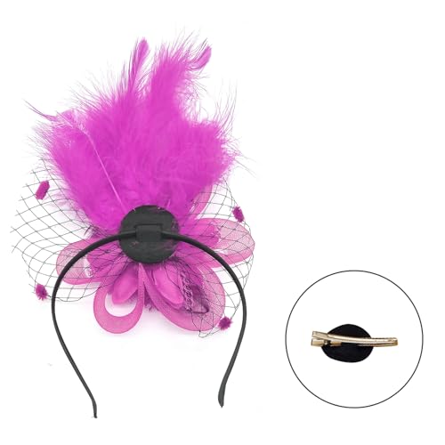 1920er Jahre Blumen Haarspange Für Frauen Flapper Kopfbedeckung Kopfbedeckung Für Party Elegante Feder Große von ZBIianxer