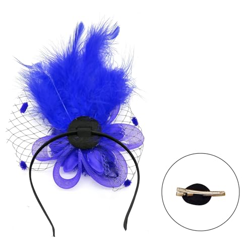 1920er Jahre Blumen Haarspange Für Frauen Flapper Kopfbedeckung Kopfbedeckung Für Party Elegante Feder Große von ZBIianxer