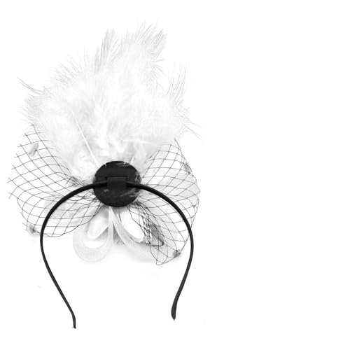 1920er Jahre Blumen Haarspange Für Frauen Flapper Kopfbedeckung Kopfbedeckung Für Party Elegante Feder Große von ZBIianxer