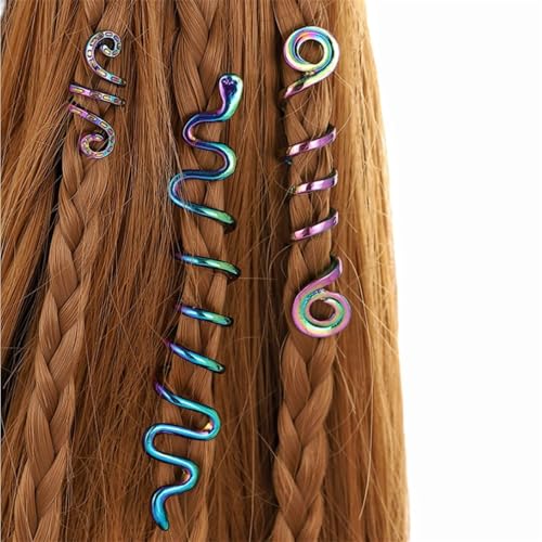 3pcs Einzigartige Dread Styles Haarringe Verstellbare Stilvolle Silberne Haarzubehör Für Partys Und Hochzeiten von ZBIianxer