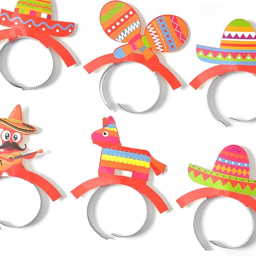 6LOTS Stylish Paper Hairbänder Verstellbare Halloween Kopfbedeckung Frauen Kopfschmuck Für Persönlichkeitsausdruck Frauen Kopfbedeckung von ZBIianxer