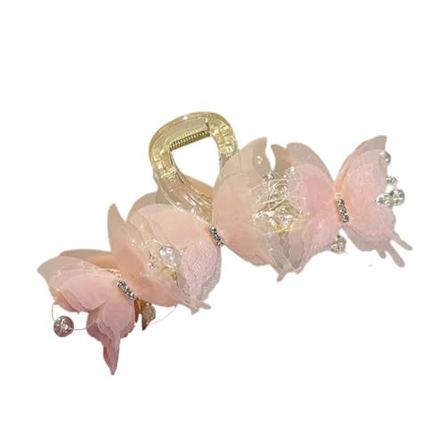 Acrylnetz Schmetterlingshaarklauen Clip Ponytail Haarhalter Starker Für Lady Ästhetische Hochzeit Hochschulen Haar Jaw Clip von ZBIianxer