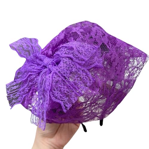Damen Spitze Kopfstück Mit Bögen Bequemes Stirnband Stilvolles Haar Accessoire Für Hochzeit Gast Kopfbedeckung Damen Spitze Kopfstück Mit Bögen Bequemes Stirnband Stilvolles Haar Accessoire Für Hochzeit Gast Kopfbedeckung von ZBIianxer
