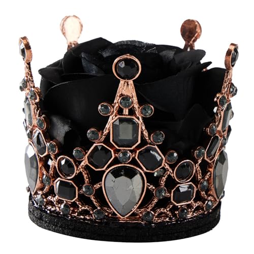 Edelsteine ​​Kronen Haarspange Für Weibliche Strand Kopfbedeckung Maskeraden Party Haarspangen Dark Series Kostüm Dress Up Haardekorationen von ZBIianxer