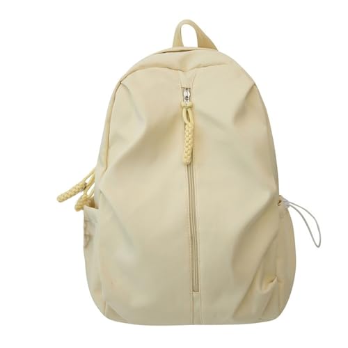 Einfarbiger Schulrucksack Mit Großer Kapazität Für Damen Herren Schule Teenager Nylon Schultasche Mit Seitlicher Kordelzugtasche Einfarbiger Schulrucksack Mit Großer Kapazität Für Damen Herren Schule Teenager Nylon Schultasche Mit Seitlicher Kordelzugtasche von ZBIianxer