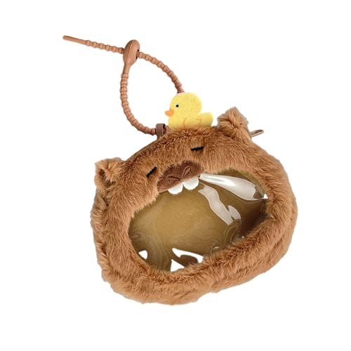 ZBIianxer Entzückende Capybara Plüschmünze Geldbörse Soft Wallet Storage Organisierte Kartenhülle Für Kartenschlüssel Und Kleines Zubehör Capybara Coin Geldbörse von ZBIianxer
