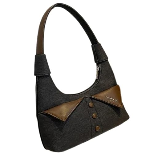 Frauen Kontrastierende Farbpezierbeutel Koreanische Styles Umhängetasche Elegante Handtasche All Matching Unterarm Pendlerinnen Frauen Elegante Achselhöhlenmodische Mode Unterarmkontrast Farbschulter von ZBIianxer